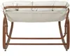 A close-up, front view of a rocking chair. Voir les images du produit