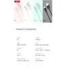 Collage of different colored charging cables with product parameters listed below. Produktbild-Vorschau
