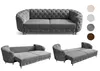 Chesterfield Schlafsofa MOLLY mit Bettkasten - 3-Sitzer Produktbild-Vorschau 1