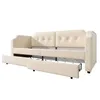 Modisches Samt-Sofabett 90x200 cm, mit USB-Leselicht & 2 Produktbild-Vorschau 12