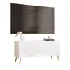 Idohome TV Lowboard Angel 100 cm Weiß Hochglanz – Schrank Produktbild-Vorschau 7
