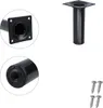 Schwarze Möbelbeine 4er Set rund ø 30mm Möbelfüße 100mm Produktbild-Vorschau 2