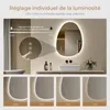 S'AFIELINA Miroir de salle de bain, Interrupteur LED Voir les images du produit 5