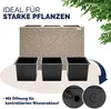 CASARIA® Blumenkasten 3 Innentöpfe Polyrattan Herausnehmbar Produktbild-Vorschau 5