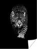 MuchoWow® Poster Tiere - Schwarz - Leopard - Weiß - Wild Produktbild-Vorschau 1