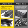 Doppelrollo Fenster ohne Bohren 70x210cm weiß JALOUSIESCOUT Produktbild-Vorschau 9