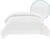 Hotelbettwäsche 100% Baumwolle Damast Glatt Weiß Produktbild-Vorschau 3