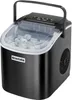 A black ice maker with a clear lid filled with ice cubes, shown from a slightly elevated front-left angle on a white background. Náhled obrázku produktu