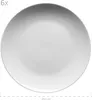 A single white plate is shown from a top-down perspective. Produktbild-Vorschau