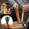 Holzspalter Bohrer Set, 32mm 42mm Brennholz Kegelspalter, Produktbild-Vorschau 5