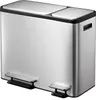 EKO - EcoCasa Recycler Treteimer 30+15 Liter - Stainless Produktbild-Vorschau 1