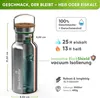 Gourde en acier inoxydable Blockhütte 1 l isolée, thermos 1 Voir les images du produit 3