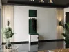 KIER FURNITURE  Flurgarderobe Weiß + Stoff Grün - Produktbild-Vorschau 1