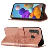 Galaxy A21 Hülle, Schmetterling Prägung Flip Leder Produktbild-Vorschau 2