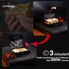 A collage showing a sandwich maker in use and a finished sandwich. Náhľad obrázku produktu