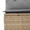 9-tlg. Garten-Sofagarnitur mit Kissen Beige Poly Rattan Produktbild-Vorschau 11