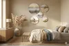 Wandbilder Beige Dekoration für Schlafzimmer Wohnzimmer Set Produktbild-Vorschau 6