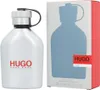 A bottle of Hugo Boss Hugo Iced Eau de Toilette for men and its packaging are shown against a white background. Anteprima dell’immagine prodotto