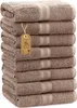 Frottier Handtücher 8er Pack 50x100cm, 100% Baumwolle, Sand Produktbild-Vorschau 2