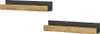 Wandregal Vicco Tomy Anthrazit/Goldkraft Eiche 60 x 10 cm Produktbild-Vorschau 1