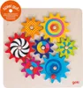 goki Zahnradspiel 7 Räder natur/bunt  Holz 21x21cm Produktbild-Vorschau 8