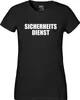 Huuraa Damen T-Shirt Sicherheitsdienst Schriftzug XL Black Produktbild-Vorschau 2