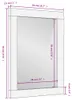 vidaXL Badspiegel Schwarz 50x70x2,5 cm Massivholz Mango und Produktbild-Vorschau 7