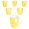 Pula gelb Punkte 6er Set Kaffeebecher 300ml Porzellan-Tasse Produktbild-Vorschau 1