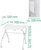 RIDDER Duschhocker Klappbar 110 kg Weiß A0050301 Produktbild-Vorschau 12
