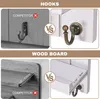 Porte-clés avec tablette, porte-clés en bois avec 5 Voir les images du produit 10