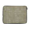 MuchoWow® Laptop Hülle 14 ZollMuster - Grau - Gold Produktbild-Vorschau 1