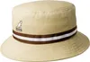 Kangol Bucket Hat Flapper Stripe Lahinch in beige