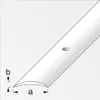 alfer Übergangsprofil 1 m, 30 x 5 mm PVC (Kunststoff) glatt Produktbild-Vorschau 2