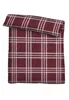 biberna melanżowa flanelowa pościel KARO burgund 1x 135x200 Podgląd zdjęcia produktu 2