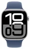 Apple Watch 10 46mm Silver Alu Denim Sport Band ML Podgląd zdjęcia produktu 2