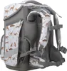 A school backpack with a leopard and giraffe print. Náhled obrázku produktu