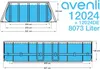 Ovaler Stahl-Super-Rattanpool 427 x 275 x 100 cm Produktbild-Vorschau 10