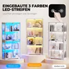 BROTTAR Vitrine mit LED Beleuchtung und Glastüren Weiß Produktbild-Vorschau 3