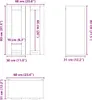 vidaXL Hängeschrank mit Speicher Weiß 60 x 31 x 80 cm Produktbild-Vorschau 8