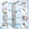 A diagram of a shower panel system with various features highlighted and labeled in German. Náhled obrázku produktu