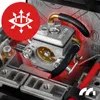 Close-up of a carburetor with a red overlay graphic highlighting its features. Produktbild-Vorschau