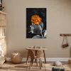 MuchoWow® Poster Blumen - Rosen - Orange - Schwarz - Weiß Produktbild-Vorschau 6