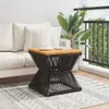 The Living Store Couchtisch mit Drahtgestell Schwarz Produktbild-Vorschau 4
