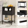 COSTWAY 2 tables de chevet, table d'appoint avec station de Voir les images du produit 6