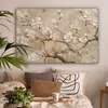 MuchoWow® - Leinwandbilder - Blumen - Modern - Beige - Weiß Produktbild-Vorschau 2