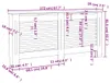 vidaXL Obložení radiátoru antracit 172x19x81,5 cm MDF Náhled obrázku produktu 8