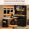 Flieks Hochschrank Küchenschrank mit ausziehbarem Tisch, Produktbild-Vorschau 8