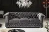 riess-ambiente Chesterfield 3-Sitzer Sofa 205cm grau Samt Produktbild-Vorschau 3