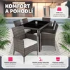 TecTake 404321, Bílá, Šedá, 6 sedadlo/sedadel, Dospělí a Náhled obrázku produktu 5