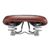 VELO Bicycle Saddle Cruiser w/spring brown leather+rivet Produktbild-Vorschau 3